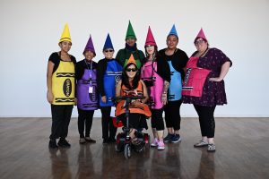 SNCIL team dressed like crayons