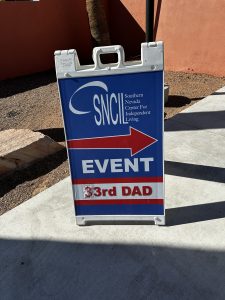 SNCIL Event sign