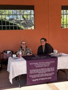 Southern Nevada Association of Polio Survivors table