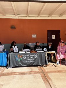National Federation of the Blind table