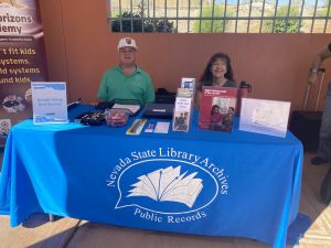 Nevada State Library Archives table